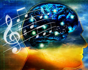Una mente creativa compone la musica