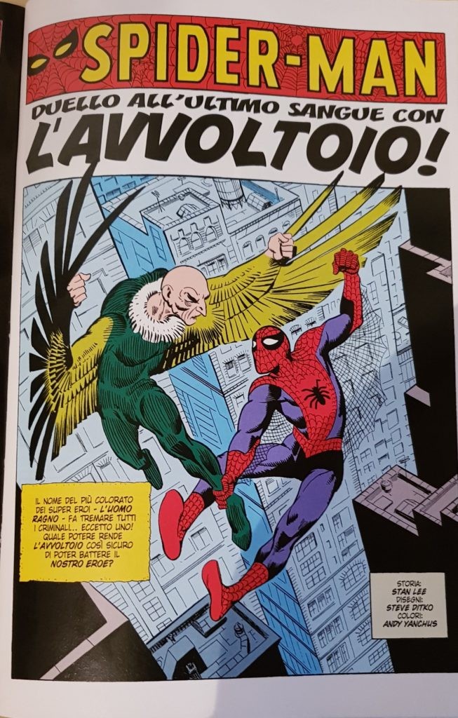 Fumetto-Spider-Man-duello-allultimo-sangue-con-Avvoltoio-Anno-1963-Recensione-Comparata-2017