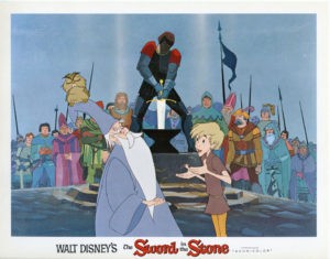 Merlino e Artù - Film d'Animazione- 1963 Film d'animazione- una scena della Spada nella Roccia- 1963