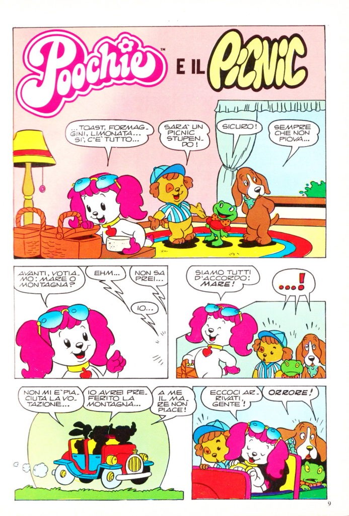 Fumetto-Poochie-e-il-Picnic (1986)-Recensione-Comparata (2019)