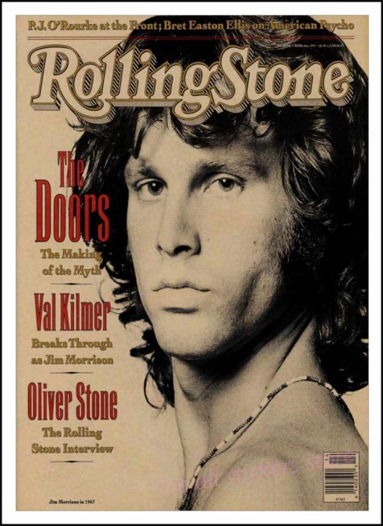 Rolling Stone - Copertina Jim Morisson interpretato da Vald Kilmer