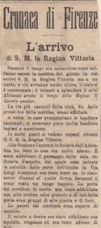 Cronaca di Firenze-Soggiorno-Regina- Vittoria-Anno-1888 Cronaca-di-Firenze-Soggiorno-Regina-Vittoria- Anno-1888