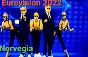 Eurovision 2022 band Subwoolfer dalla Norvergia cantano Give that Wolf a Banana