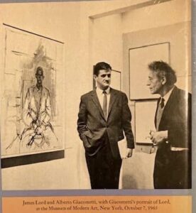 I veri protagonisti Alberto Giacometti e Lord James e il famoso dipinto che ritrae come modello Lord James